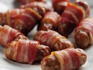 Christmas Pigs in Blankets Sausages wrapped in Bacon